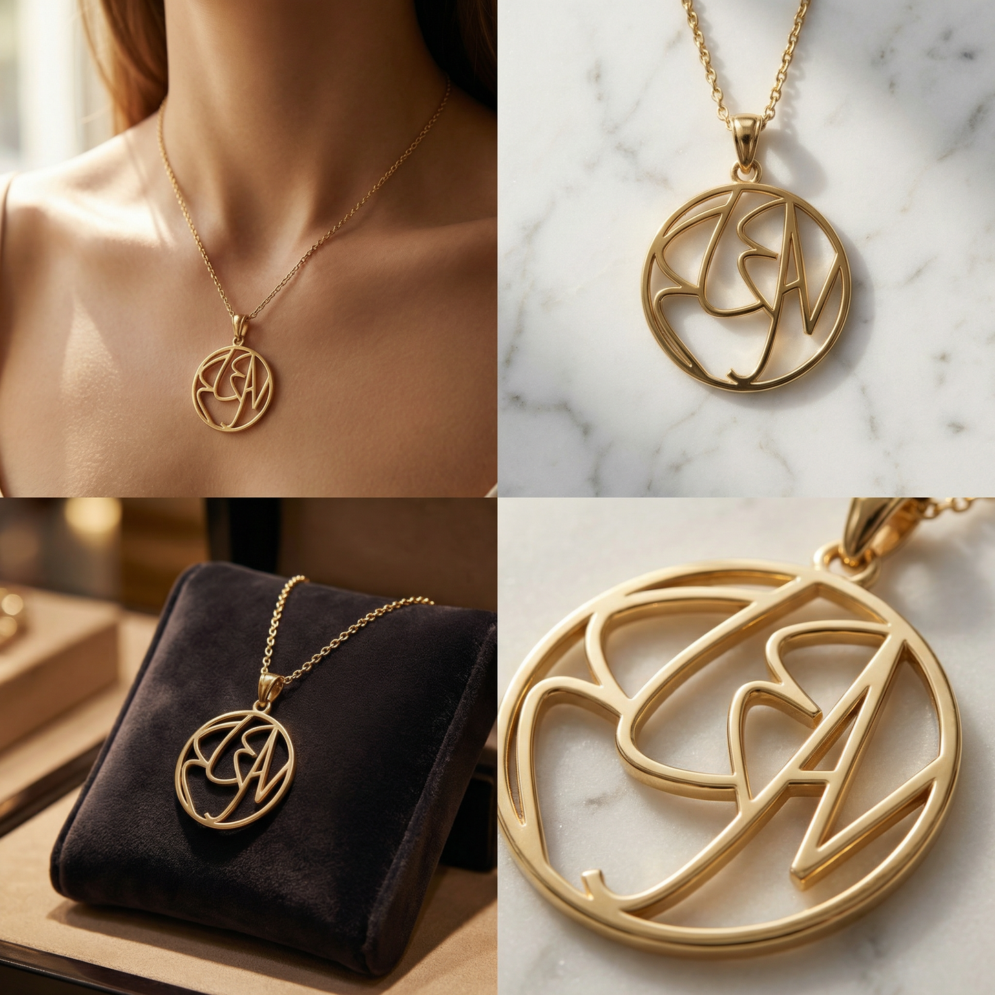 Nivera™ - Collana Monogramma Personalizzata