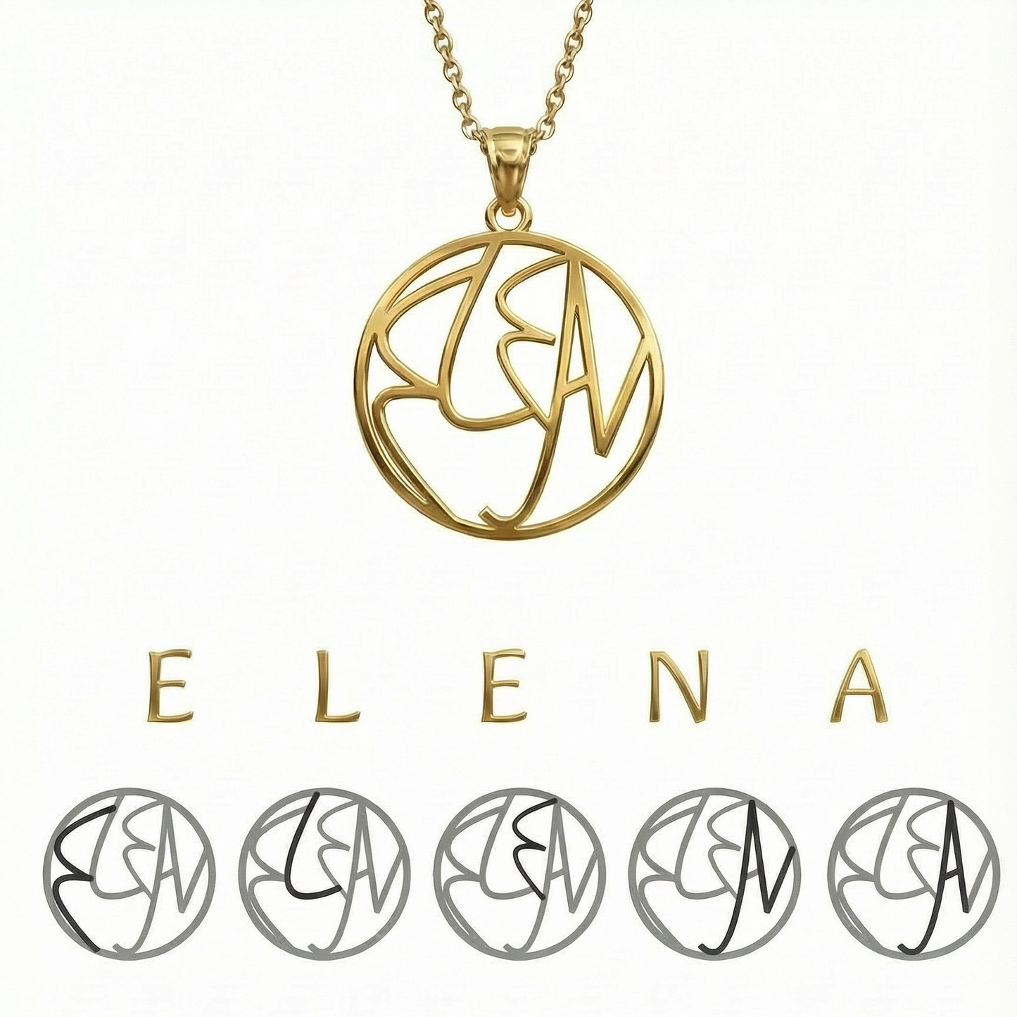 Nivera™ - Collana Monogramma Personalizzata